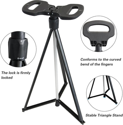 Canne de Marche avec Siège Pliable Réglable