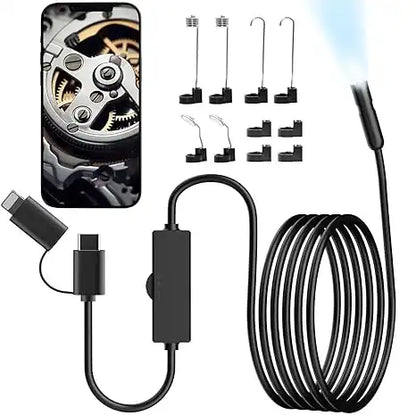 Caméra Endoscopique HD avec Lumières LED Ajustables