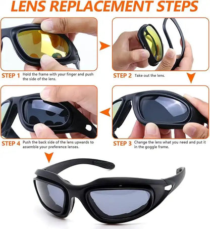 Lunettes interchangeables avec verres anti-chocs