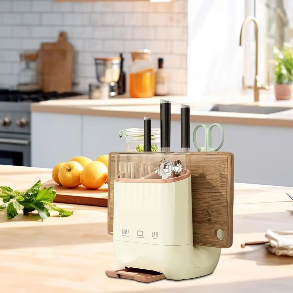Support de Cuisine pour Couteaux et Planche