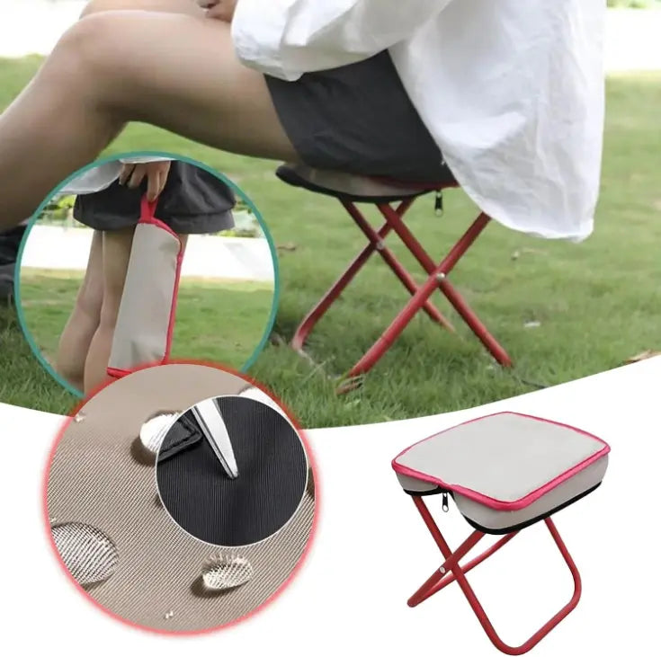 Tabouret Pliable avec Sac de Transport Inclus