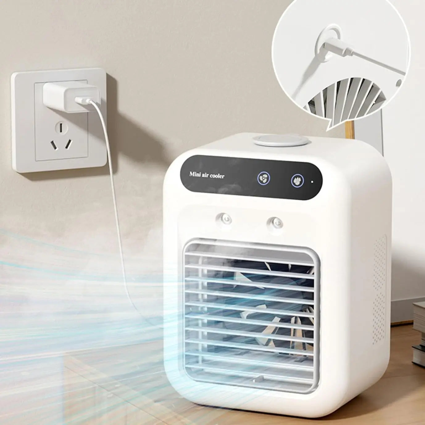 Ventilateur Rechargeable pour Tente ou Bureau