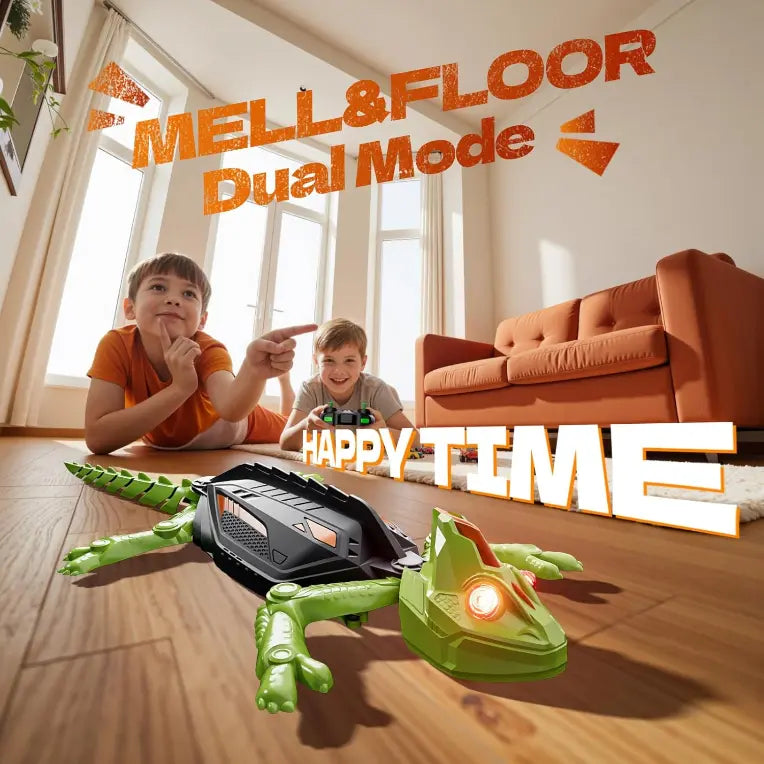 Gecko Télécommandé avec LED et Rotation 360°