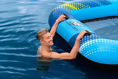 Bouée Gonflable XXL avec Pare-Soleil Amovible