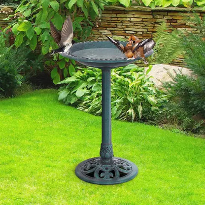 1 Bain d’Oiseaux de Jardin en Résine Durable