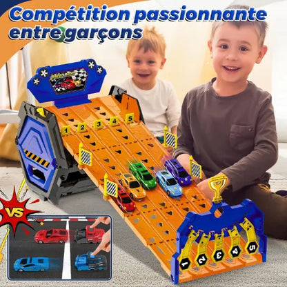 Circuit de Voitures à Trois Niveaux pour Enfants