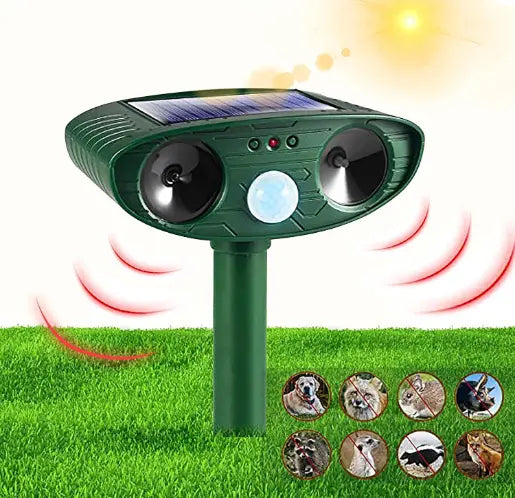 Répulsif Solaire Ultrasonique pour Animaux