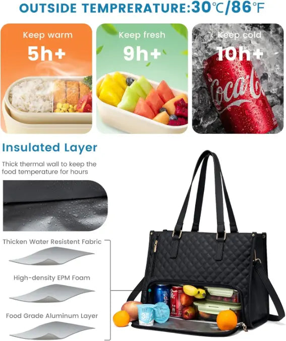 Sac à Main Isotherme 2-en-1 pour Femme