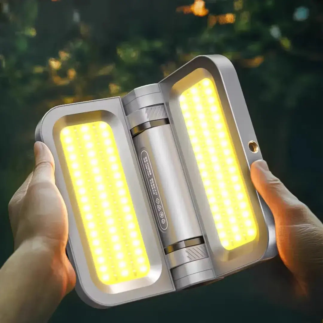 Lampe Camping Solaire avec Trépied Réglable