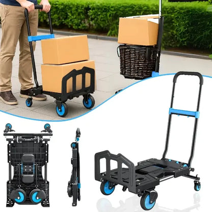 Chariot Pliable à Poignée Télescopique