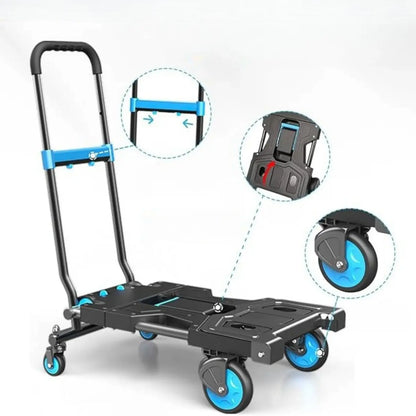 Chariot Pliable à Poignée Télescopique