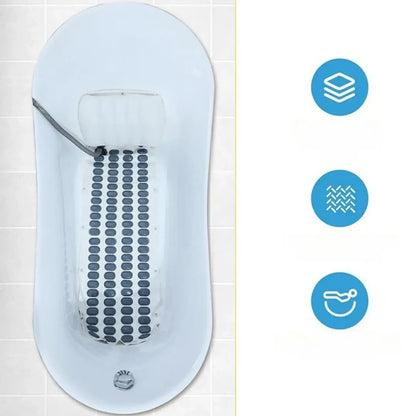 Tapis d'hydromassage avec 6 niveaux pour baignoire