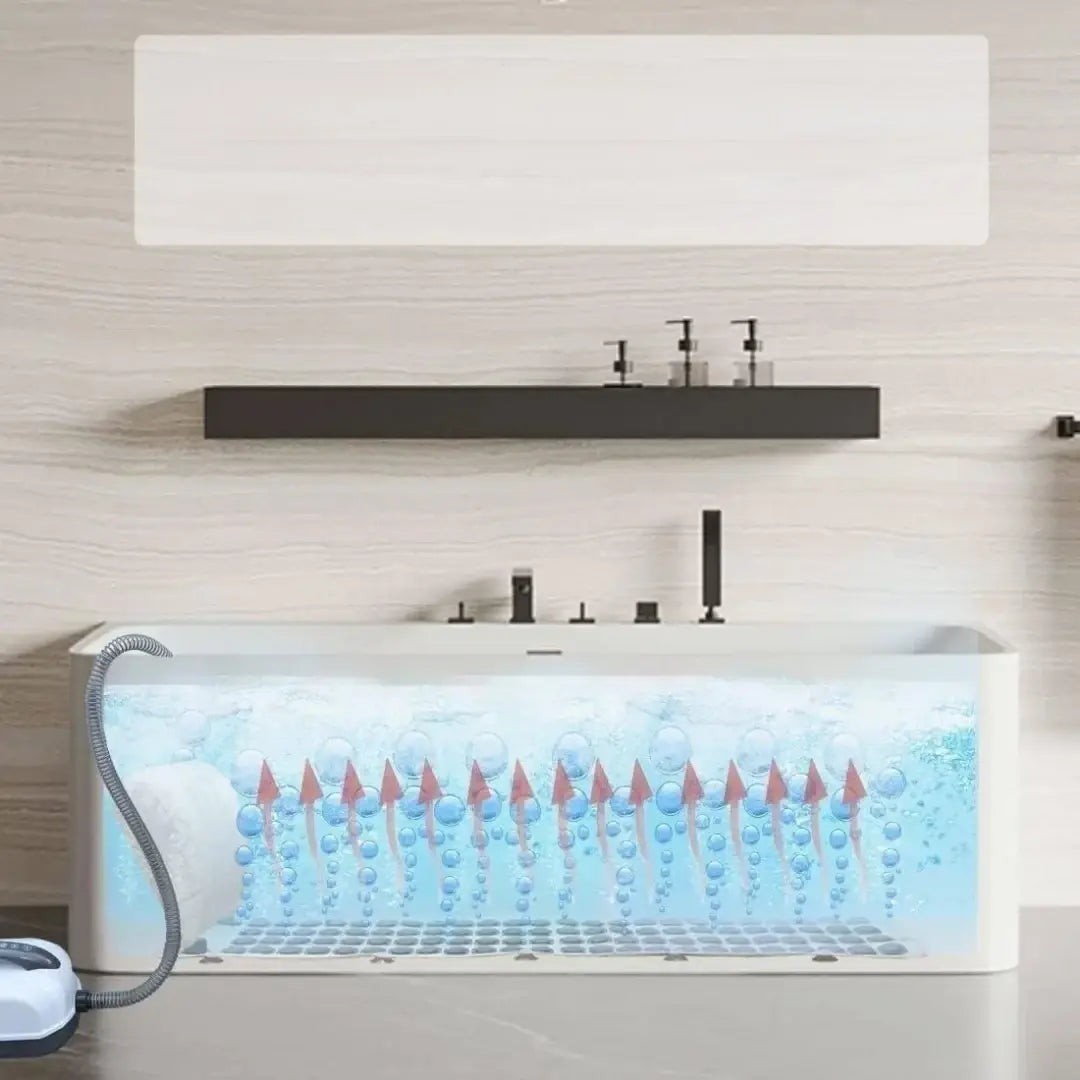 Tapis d'hydromassage avec 6 niveaux pour baignoire