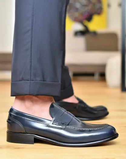 Mocassins en Cuir Véritable Italien
