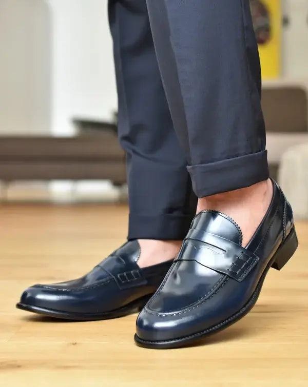 Mocassins en Cuir Véritable Italien