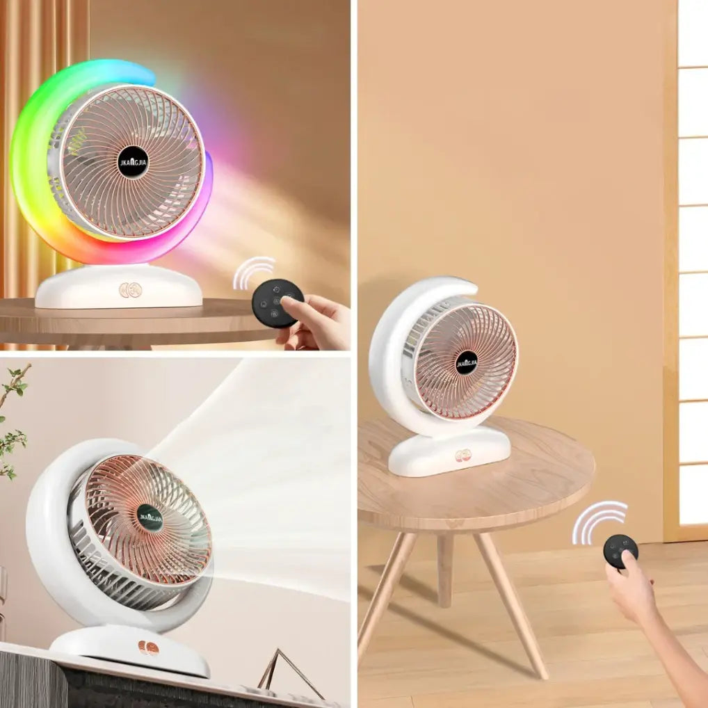 Ventilateur Portable avec Éclairage RGB