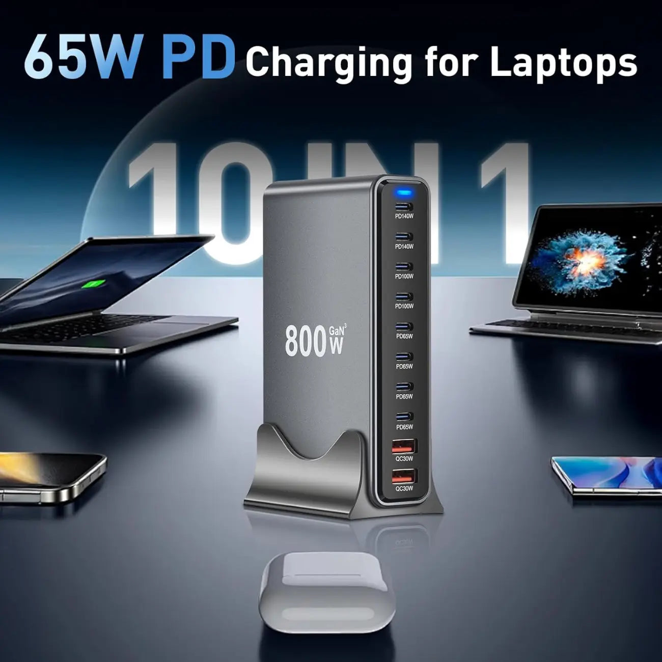 Station de Charge Rapide Multi-Ports 800W