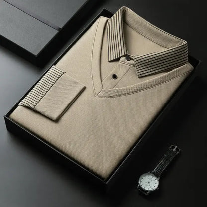 Polo Homme Élégant à Manches Longues