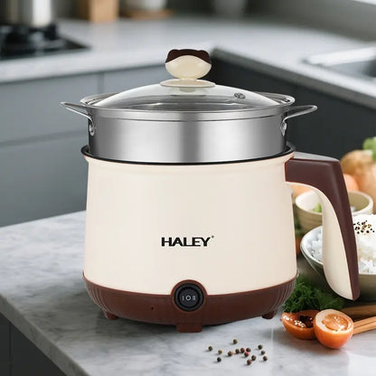 Casserole Électrique Compacte avec Couvercle Verre