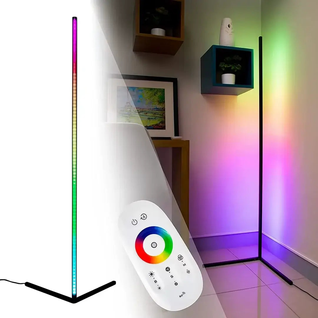 Lampe d’Angle LED RGB avec Télécommande RF