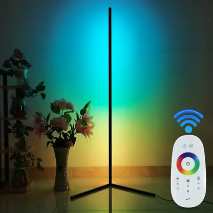 Lampe d’Angle LED RGB avec Télécommande RF