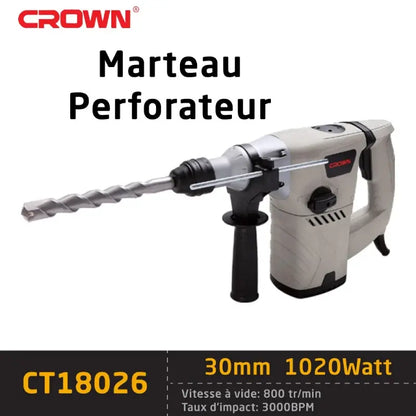 Marteau Perforateur SDS Plus 1020W CROWN