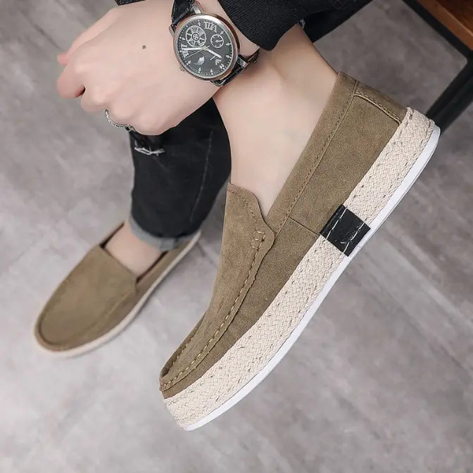 Mocassins Décontractés Homme en Toile