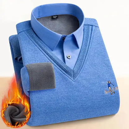 Pull chaud à manches longues pour hommes