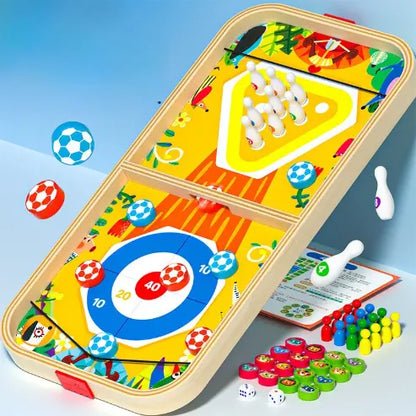 Jeu d'Échecs Bois 5-en-1 Réversible