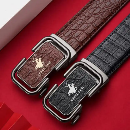 Ceinture Pantalon de Luxe à Motif Crocodile 2025
