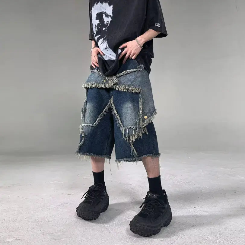 Shorts en Denim avec étoile rétro