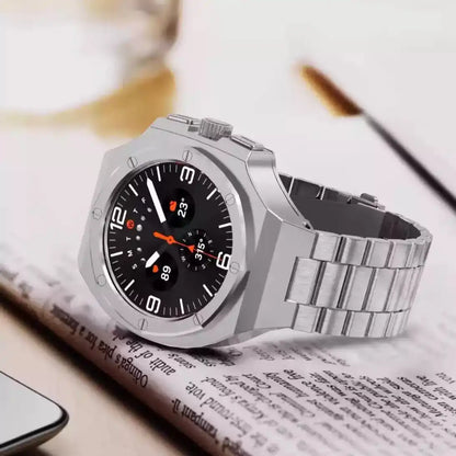 montre intelligente avec bracelet métallique