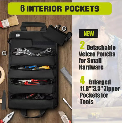 Sac à Outils Enroulable avec Compartiments