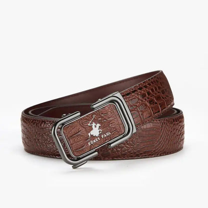 Ceinture Pantalon de Luxe à Motif Crocodile 2025