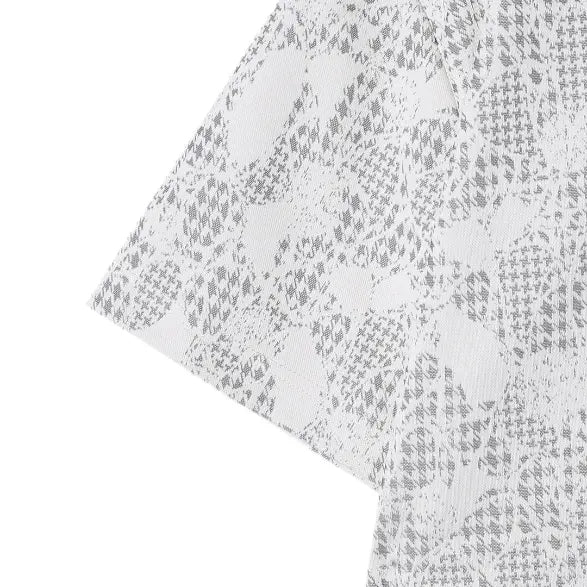 T-shirt Homme Jacquard à Motifs Discrets