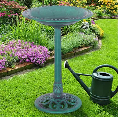 1 Bain d’Oiseaux de Jardin en Résine Durable