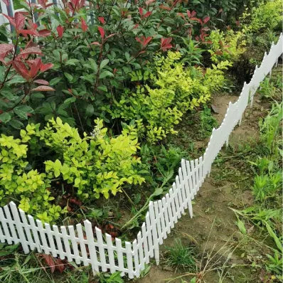 Pack 10 Barrières de Jardin Blanches Modulables