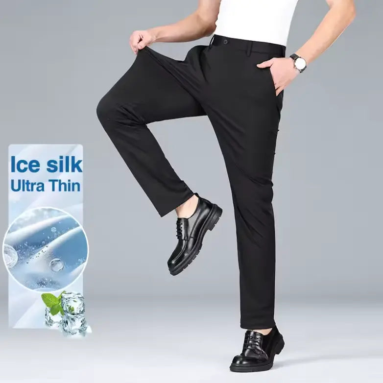 Pantalon classique à commande haute pour homme