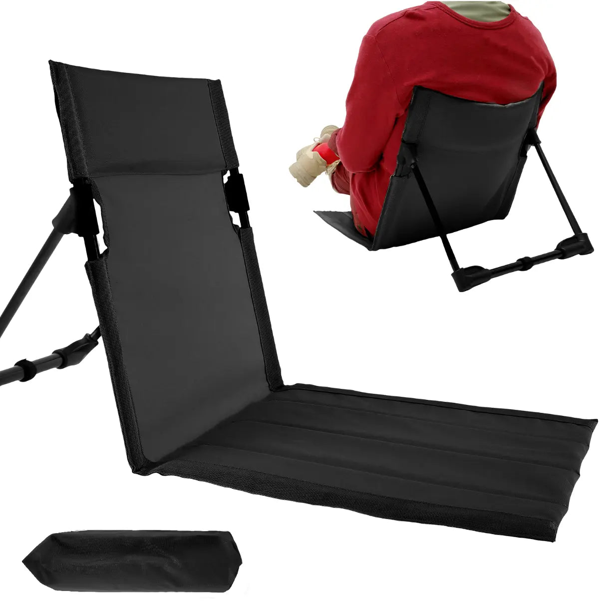 Siège de Sol Portable pour Extérieur et Plage