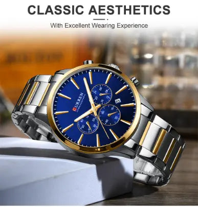 Montre-bracelet étanche pour homme à Quartz