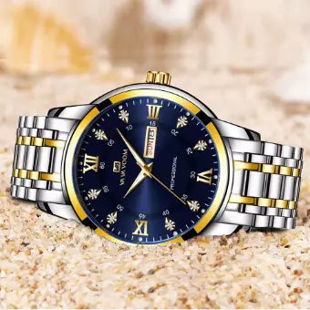 Montre de luxe avec affichage lumineux