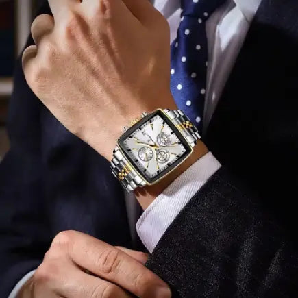 Montre-bracelet Carrée de Luxe pour Homme