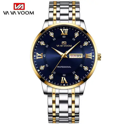 Montre de luxe avec affichage lumineux