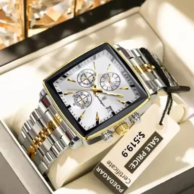 Montre-bracelet Carrée de Luxe pour Homme