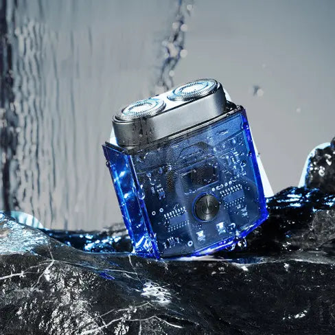 Mini Rasoir Électrique Silencieux et Transparent