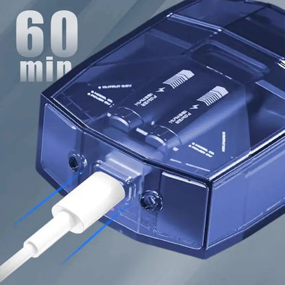 Mini Rasoir Électrique Silencieux et Transparent