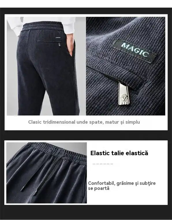 Pantalon Décontracté à Taille Élastique pour Homme