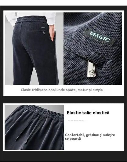 Pantalon Décontracté à Taille Élastique pour Homme