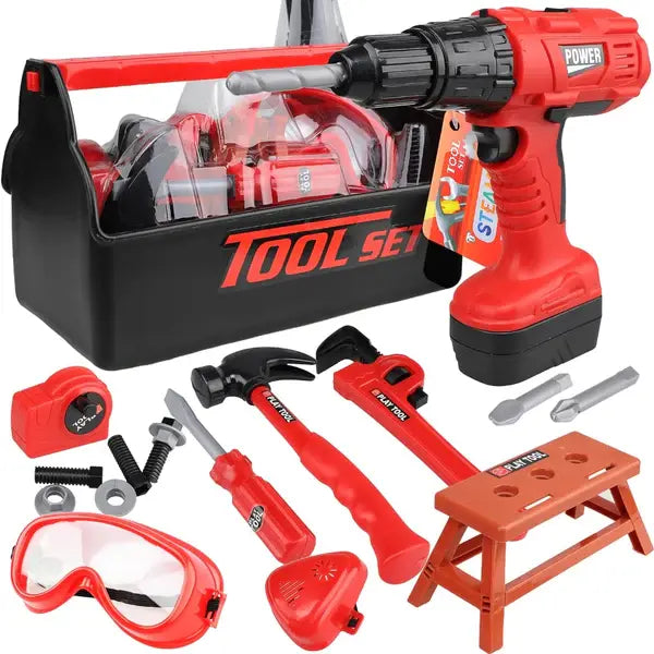 Set d'Outils pour Enfants avec Perceuse