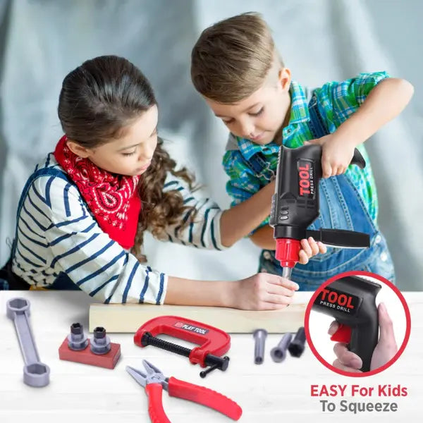 Set d'Outils pour Enfants avec Perceuse